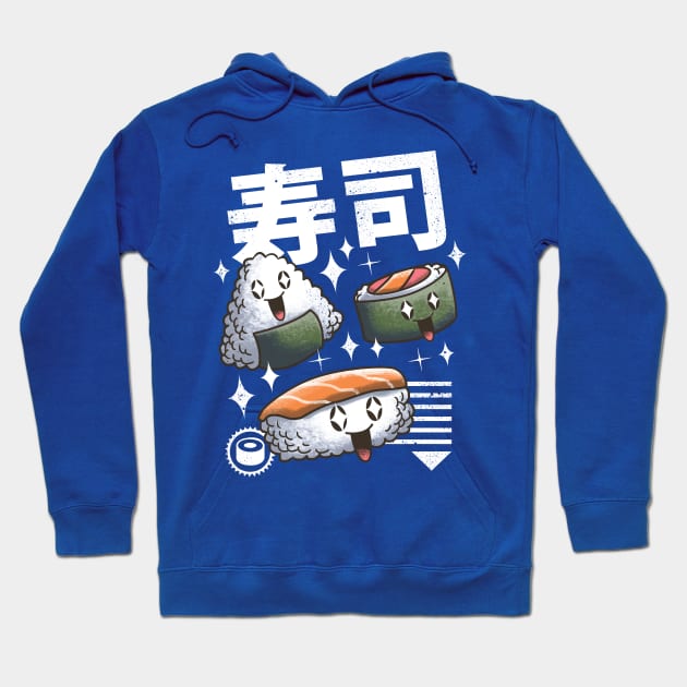 Kawaii Sushi Hoodie by Vincent Trinidad Art